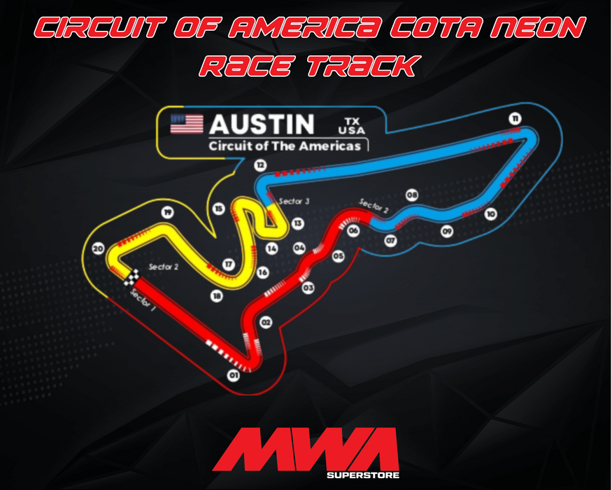 Circuit Of America COTA Neon Race Track