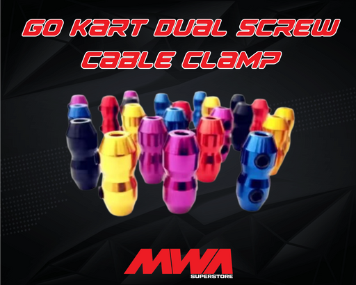 cable clamp, throttle cables, go kart throttle clamp, clamps, accelerator cable clamps, accelerator/brake/exhaust cable clamps