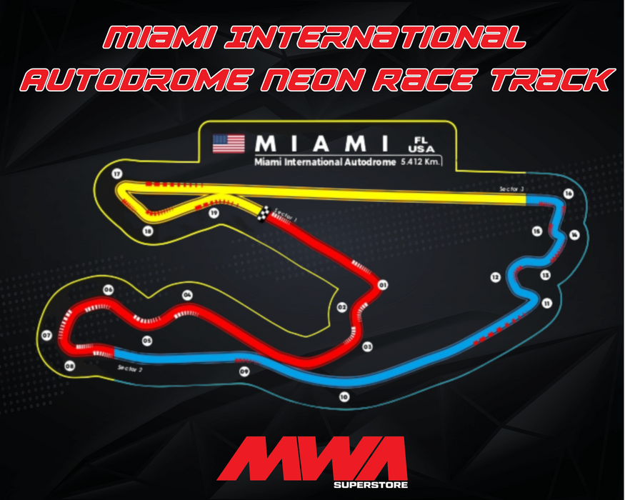 Miami International Autodrome Neon Race Track